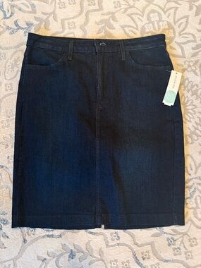 NWT Just Black Navy Denim Skirt